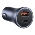 Baseus Metal 40W TypeC+USB Quick Charging Car Charger
